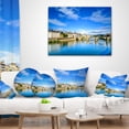 thumbnail image 3 of Designart Ponte Alle Grazie Florence Italy - Seashore Throw Pillow - 16x16, 3 of 4