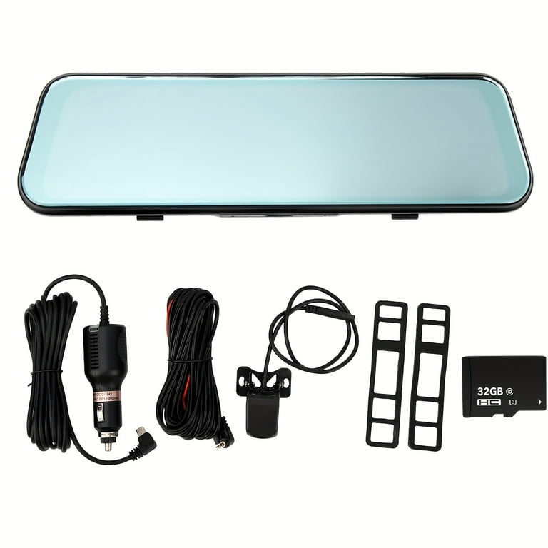 Mirror Dash Cam, 4K 10\ Rear View Mirror Camera UHD 2160p/25fps Recording Car DVR Cam with Split Display, Touch Screen, GPS, Park Monitor, Night Vision, Reserve Assistance, 64GB SD Card, USB Mirror Dash Cam, 4K 10\ Rear View Mirror Camera UHD 2160p/25fps Recording Car DVR Cam with Split Display, Touch Screen, GPS, Park Monitor, Night Vision, Reserve Assistance, 64GB SD Card, USB