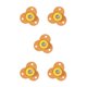 thumbnail image 2 of Injueey Ruedas giratorias autoadhesivas de 4 piezas, gabinetes de rotación de 360 grados, estantería, ruedas universales, hogar, naranja 5Conjunto, 2 of 6