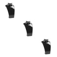 thumbnail image 1 of Soporte para joyas Billuyoard Busto de maniquí Negro 3piezas, 1 of 6