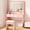 Pink, variant on COMHOMA White Vanity Desk with Mirror and Lights, Vanity Table and Chair Set with 5 Drawers and Charging Station