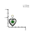 thumbnail image 2 of JewelersClub 2.00 Carat T.G.W. Chrome Diopside And Black & White Diamond Accent 14k Gold over Silver 3-Piece Jewelry set, 2 of 7