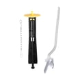 thumbnail image 4 of Kit de válvula de descarga para inodoro, manija de descarga, kit de reparación de tanque de inodoro, fácil instalación, repuesto profesional para Amarillo, 4 of 8