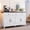 White, variant on HAUXITIO 63"W Farmhouse Sideboard with 4 Barn Doors & 3 Drawers,Coffee Bar Buffet Cabinet for Kitchen & Dining Room,Cherry