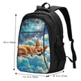 thumbnail image 4 of Yiaed Artistic Starry Sky Cloud Dog Print Laptop Backpack,Business Travel Durable Laptops Backpack with USB Charging Port,Water Resistant College Computer Bag, 4 of 5