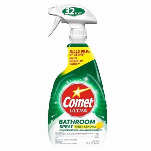 Comet Ultra  32 oz Lemon Scent Concentrated Bathroom Cleaner Spray, Pack of 9