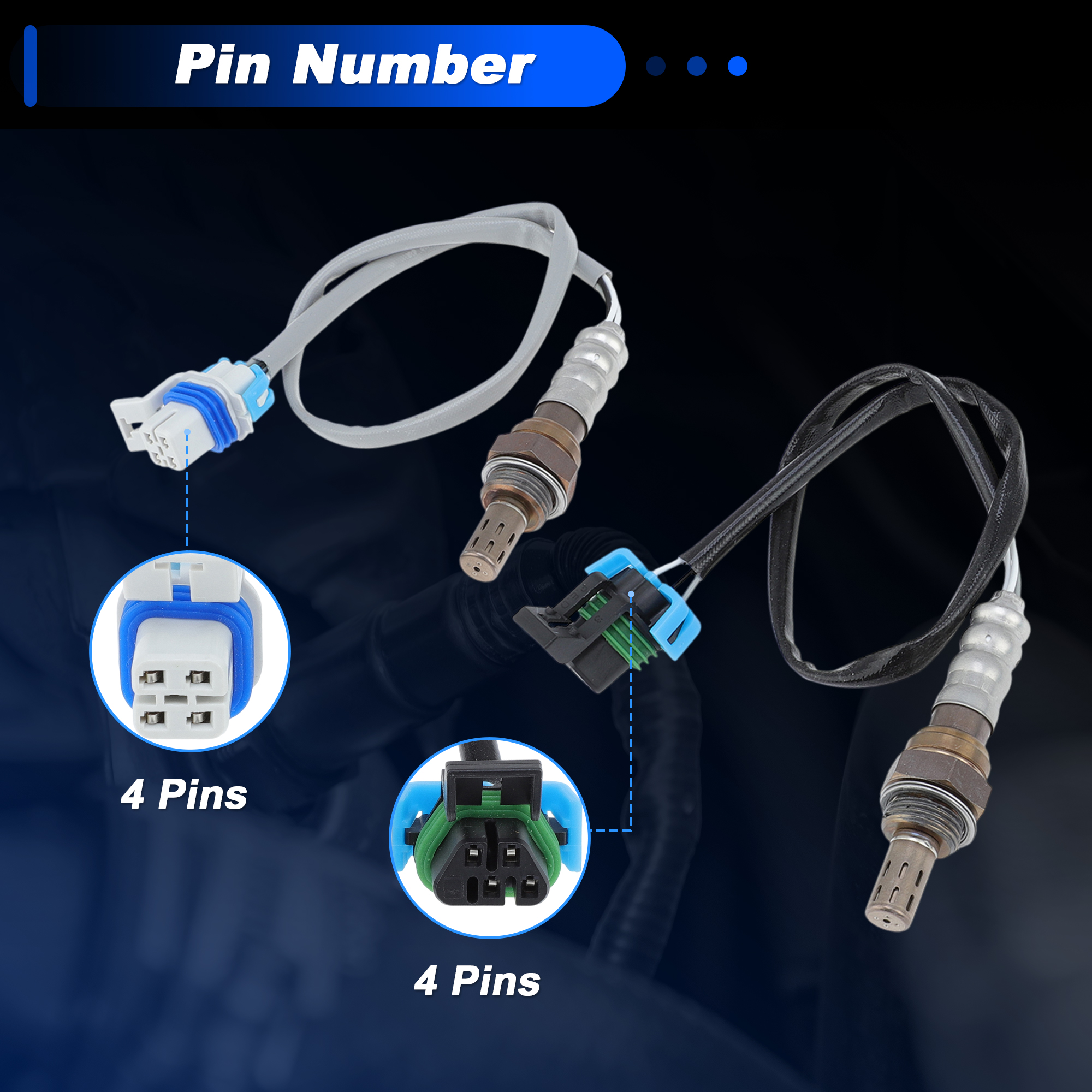 Unique Bargains 4Pcs Oxygen Sensor for Chevy Silverado