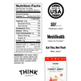 thumbnail image 3 of Think Jerky Sriracha Honey Turkey Jerky, High Protein Free-Range Turkey, Gluten Free, No Antibiotics or Nitrates, Healthy Chef Crafted Recipe, Low Calorie and Low Fat - 2.2 oz Bags, 8 Pack, 3 of 8