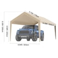 thumbnail image 6 of Dranite Shelter Top Replacement Cover - Waterproof UV Protected Carport Canopy, 6 of 6