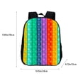 thumbnail image 2 of Mochilas Escolares Con Estampado De Arcoíris Para Niñas Y Niños, Mochilas Para Adolescentes Con Correa Ajustable Para El Hombro Minnieouse AP007367-01, 2 of 6