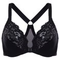 thumbnail image 1 of CHOK Women‘s Front Closure Full Coverage Lace Underwire Racerback Bra, 1 of 7