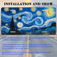 thumbnail image 3 of 1 Pcs 2D Flat License Plate Covers & Frames, The Starry Night For Decorative Front, Waterproof For Decoration Aluminum License Plate Covers & Frames Cover For Men Women, 12" X 6", 3 of 7