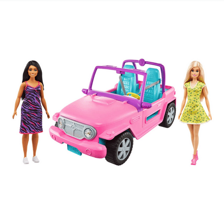 Barbie - Dolls and Off-Road Vehicle Playset - Pink