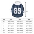 thumbnail image 2 of Pet Dog Jersey, Summer Cooling Mesh Fabric, Soccer Sportswear, Lightweight Football Casual Clothes for Small Dogs(M,Blue), 2 of 5