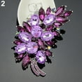 thumbnail image 5 of Cheers.US Vintage Feather Fashion Flower Brooch Pin Broach Badge Banquet Jewelry Gift, 5 of 6