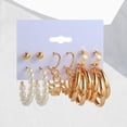 thumbnail image 3 of Pendientes de mujer jinwen geométricos 6 pares E0044, 3 of 8