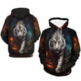 thumbnail image 4 of LAOLIUSN 3D Tiger Graphic Hoodie for Men, All-Over Print Pullover Sweatshirt, Big and Tall Plus Size Streetwear Hoodie with Pocket S-4XL, 4 of 7