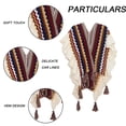 thumbnail image 3 of Poncho de punto para mujer, cárdigan de punto con flecos para otoño e invierno, manta navideña, bufanda, regalos, 3 of 5