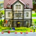 thumbnail image 3 of SHISUYAN 50pcs Mini Roadblocks Plastic Traffic Cones Miniature Traffic Signs Simulated Safety Cones for Children, 3 of 8