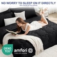 thumbnail image 4 of BDEUS 7 Pieces Comforter Set Queen，Bed in A bag，All Seasons Bedding sets with Comforter,Fitted Sheet,Flat Sheet,Pillowcases & Shames，Black, 4 of 11