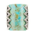 thumbnail image 2 of Blue Turquoise Sterling Silver Slice Statement Ring, 2 of 2