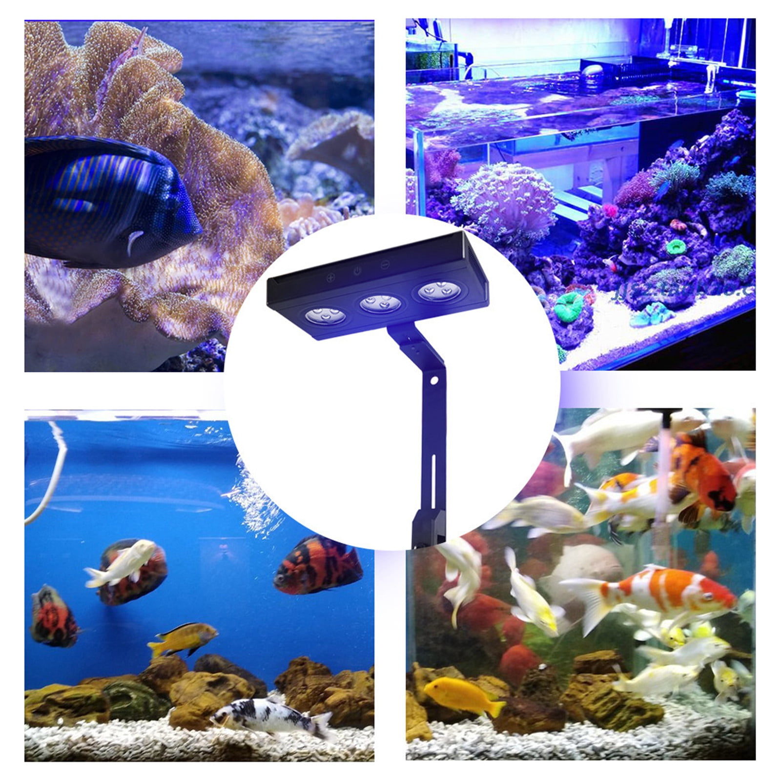 TOY LIFE Aquarium Led Lights 30W Lighting with Touch-Control and 3W Cree-Chips,Home &Kitchen - Walmart.com
