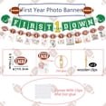 thumbnail image 6 of Football 1st Birthday Decorations, include First Down Banner, Football Monthly Photo Banner, One Year Old Centerpiece, Cake Toppers, Balloons for Boys Baby First Birthday Football Party Supplies, 6 of 8