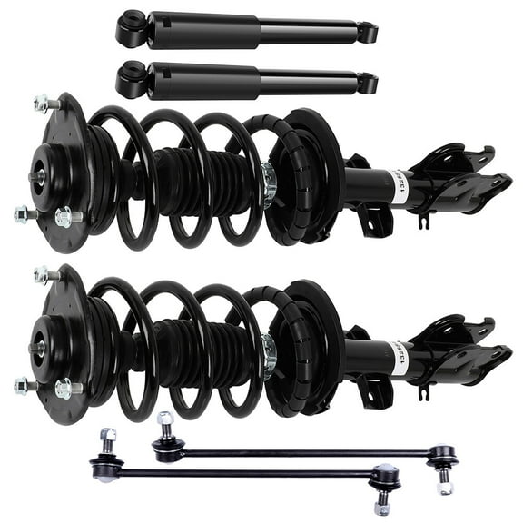 cciyu Struts Suspension Kit for 2011-2013 for Kia Sorento Front Complete Strut Assembly,Rear shock absorber,Stabilizer Bar Link with 272713 344500 K750204 K750205