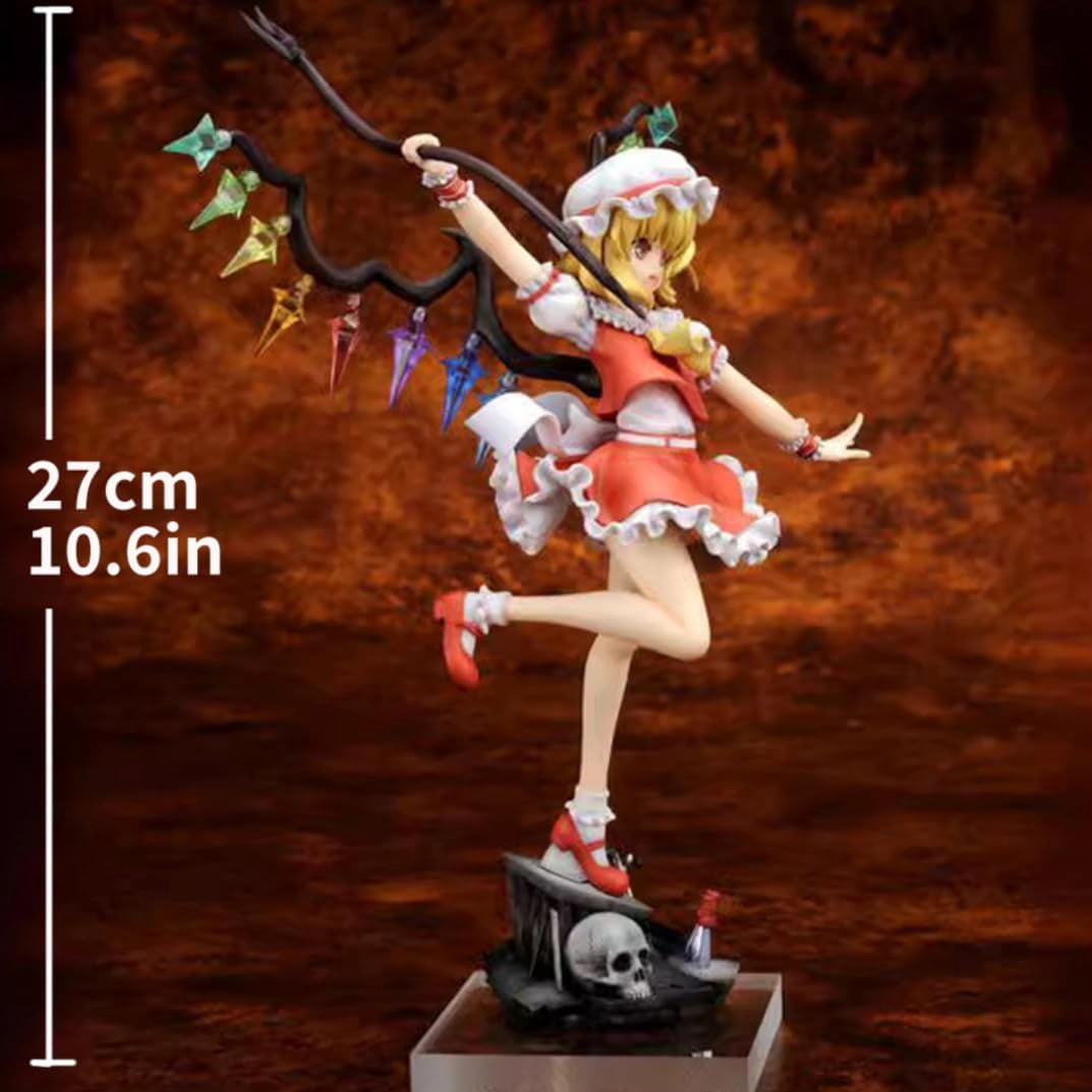 New Touhou Project Flandre Scarlet (combat Ver) Character Anime Model Statue Action Figures Desktop Ornament Popular Decorations Fan Souvenirs Creative Gift Collectable
