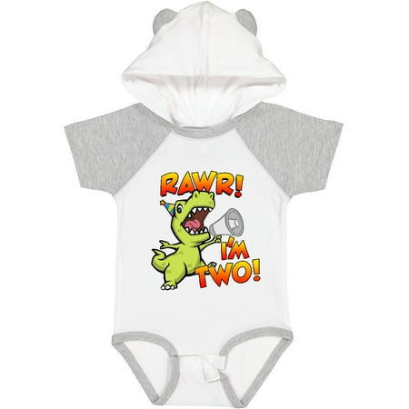 

Inktastic Rawr I m Two Dinosaur Gift Baby Boy or Baby Girl Bodysuit