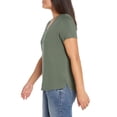 thumbnail image 4 of Remera Favorita de Cuello en V para Mujer GAP Verde Endivia XL, 4 of 6