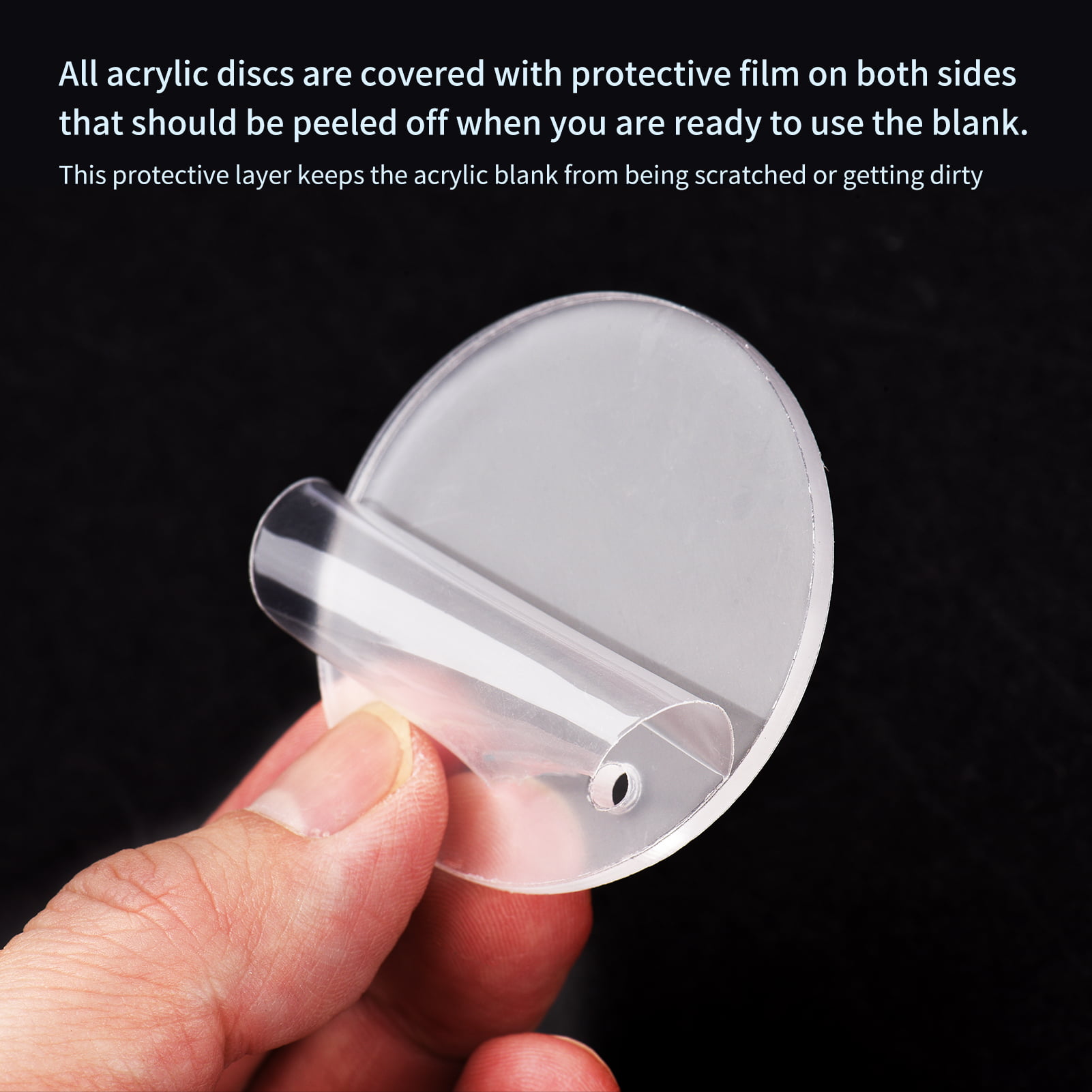 Acrylic Keychain Blank 2 Circle Disc with Tassel – Crosby Vinyl Supply