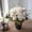 White-WH Home Decor, variant on karymi Vibrant Realistic Artificial Hydrangea Rose Chamomile Flower Bouquet Fake Silk Floral Arrangement for Home Decoration Wedding Party Centerpiece 12 Inches Gifts for Men Living Room Decor