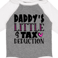 thumbnail image 4 of Inktastic Daddy's Little Tax Deduction Pink Hearts Boys or Girls Long Sleeve Baby Bodysuit, 4 of 5