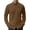 Brown, variant on Long Sleeve Mens Dress Shirts Casual Solid Shirts for Men Regular Oxford Tops with Pocket
