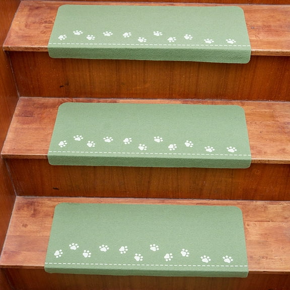Luminous Soft Stair Step Mat With Various Patterns Self-Adhesive Non-Slip Water-Absorbing Stair Carpet Mat To Protect The Carpet