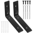 thumbnail image 1 of unbranded 2Ud Soportes En En L Para Estantes Negro De Acero Con Alta Capacidad De Carga, 1 of 8