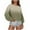 Khaki, variant on UAMVSH Cropped Sweatshirts for Women Crewneck Gradient Oversized Shirts Drop Shoulder Casual Loose Long Sleeve Pullover Tops Fall Clothes