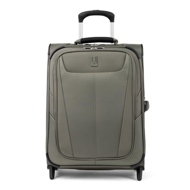 Travelpro Maxlite 5 Softside Expandable Upright 2 Wheel Carry on Luggage, Lightweight Suitcase, Men and Women, Slate Green, Carry On 20-Inch