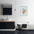 thumbnail image 2 of Stupell Industries Cheetah on Bathroom Toilet Animals & Insects Painting Gray Framed Art Print Wall Art, 24 x 30, 2 of 8