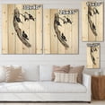 thumbnail image 4 of Designart 'Ancient Australian Bird Illustrations I' Traditional Print on Natural Pine Wood, 4 of 5