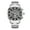 Silver, variant on MEGIR Stainless Steel Bracelet Watch Luxury Business Men Casual Quartz Clock Big Dial Wristwatch