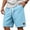 Light Blue, variant on GrmtClth Mens Casual Shorts Elastic Waist Waffle Workout Sweat Shorts Lightweight Beach Drawstring Shorts Summer Jogging Shorts with Pocket Brown M