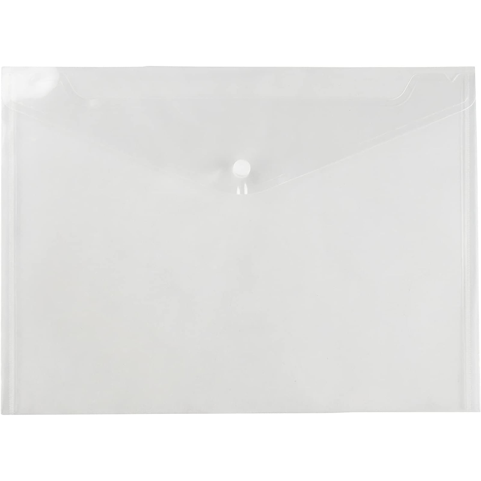 A4 Size Water/tear Resistant 5 Assorted Colors Set-translucent Document Folder With Snap Button Closure LoveS 20pcs Premium Quality Poly Envelope
