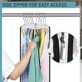 thumbnail image 4 of 10" Gusseted All Clear Garment Bags , 40" Suit Bags for Closet Storage Hanging Clothes, Shirts, Coats, Dresses, 3 Packs, 4 of 7
