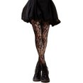 thumbnail image 1 of ORUYROP Collants Résille à Motifs pour Femmes Collants Taille Haute Bas Floraux, 1 of 5