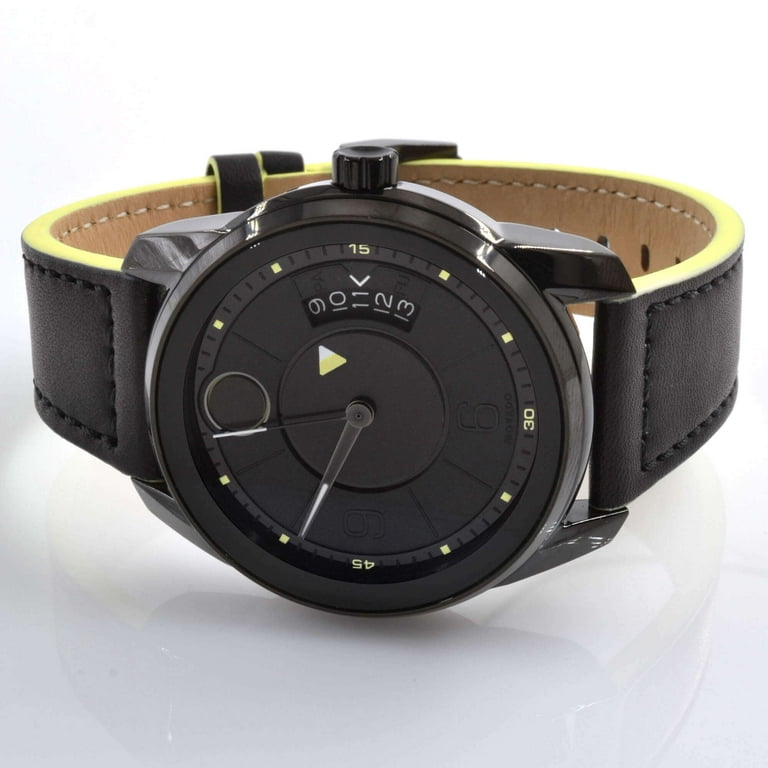 時計 Movado Bold Black 3600626 MOVADO Bold Fusion 42MM Black/Blue Silicone Strap Men's