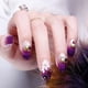 thumbnail image 4 of Presiona Uñas HUOGUO Morado Degradado con puntas largas x24, 4 of 5