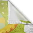 thumbnail image 3 of Ambesonne Cartoon Kitchen Curtains, Knight and His Horse, 55"x39", Apple Green Sky Blue, 3 of 3