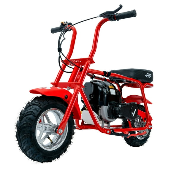 FRP 40cc Mini Bike Gas Powered 4-Stroke Off Road Dirt Bike for Teens, Youth Pocket Bike with Pull Start & Disc Brake, 18 MPH Max Speed (Red)